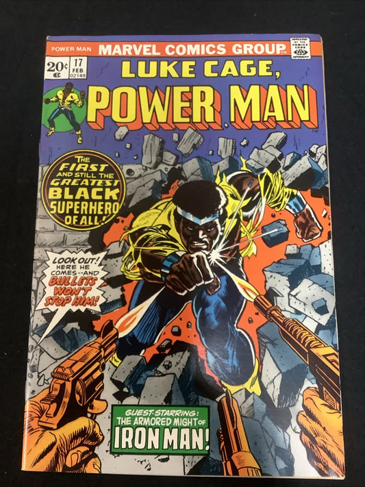 Power Man #17 (Marvel Comics February 1974) VF- (7.5) 1st Luke Cage As Power Man