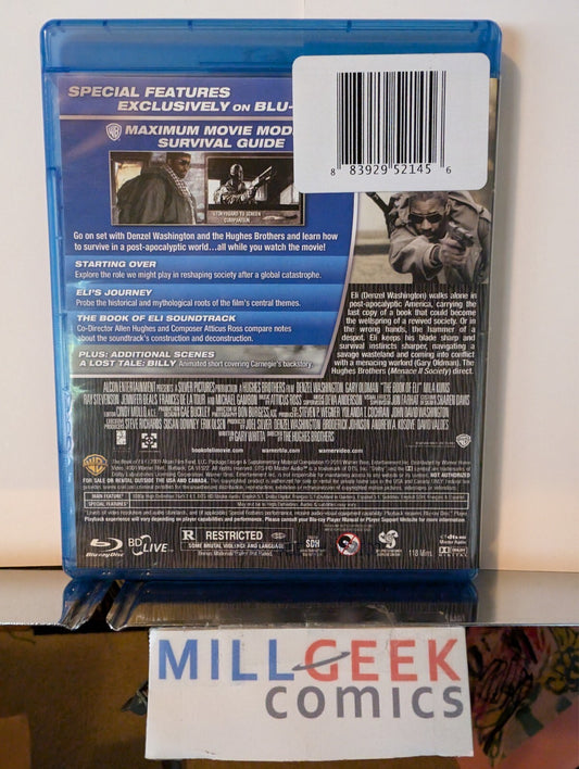 The Book of Eli, Denzel Washington (Blu-Ray) Like New-JD