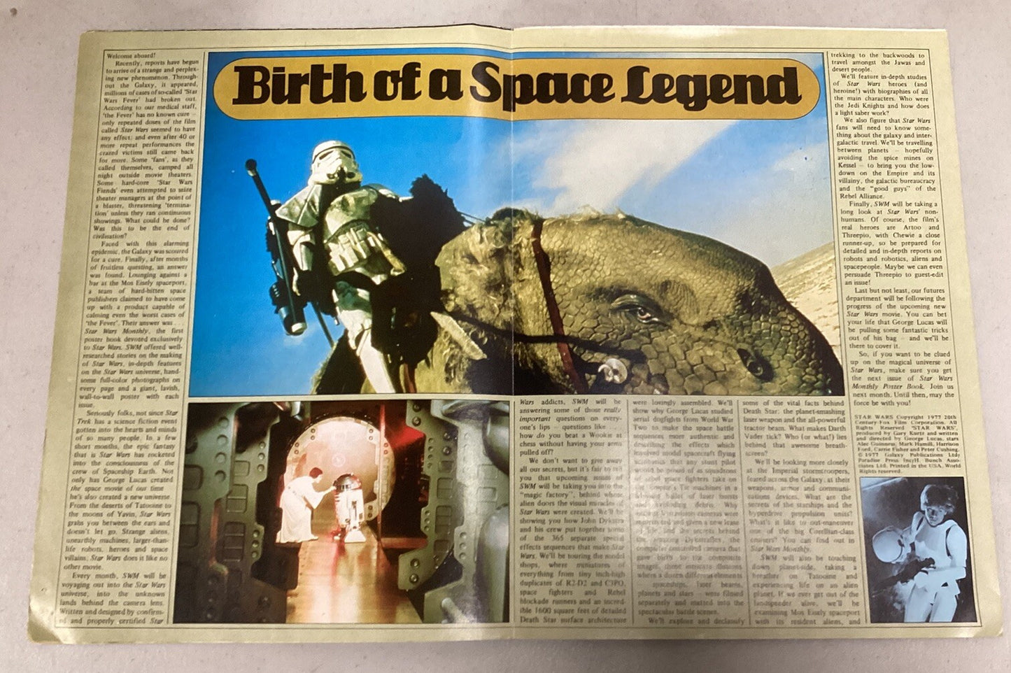 Star Wars Official Poster Magazine #1 (1977) C-3PO, R2-D2