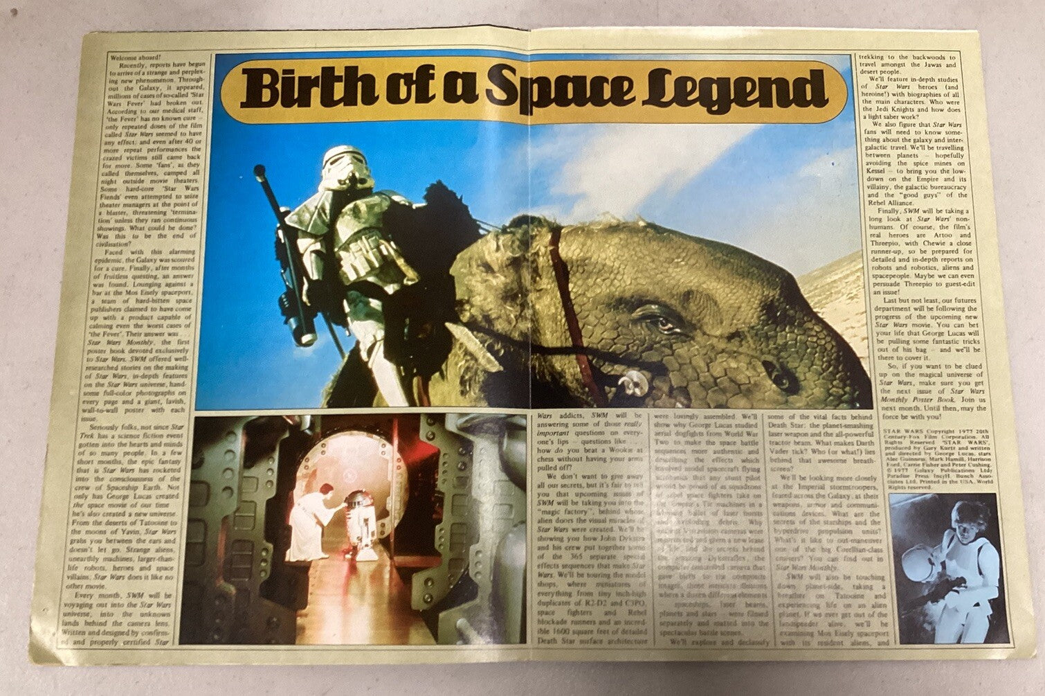 Star Wars Official Poster Magazine #1 (1977) C-3PO, R2-D2