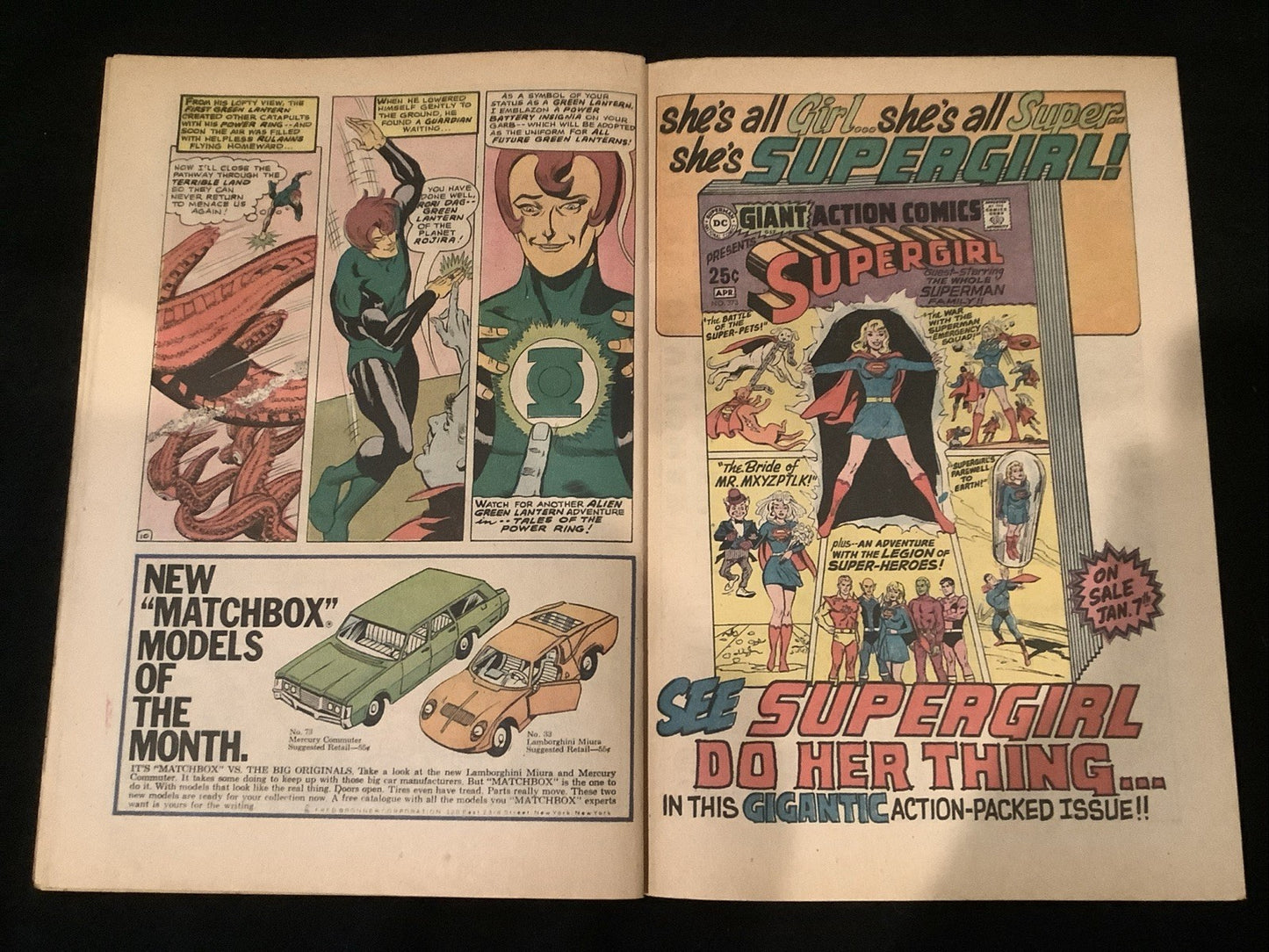 Green Lantern #67, Fine (6.0) Inner Wrap Off Lower Staple, 3/8” Spine Roll