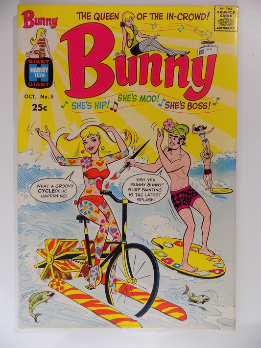 Bunny #5 Harvey Comic October 1968 Fine