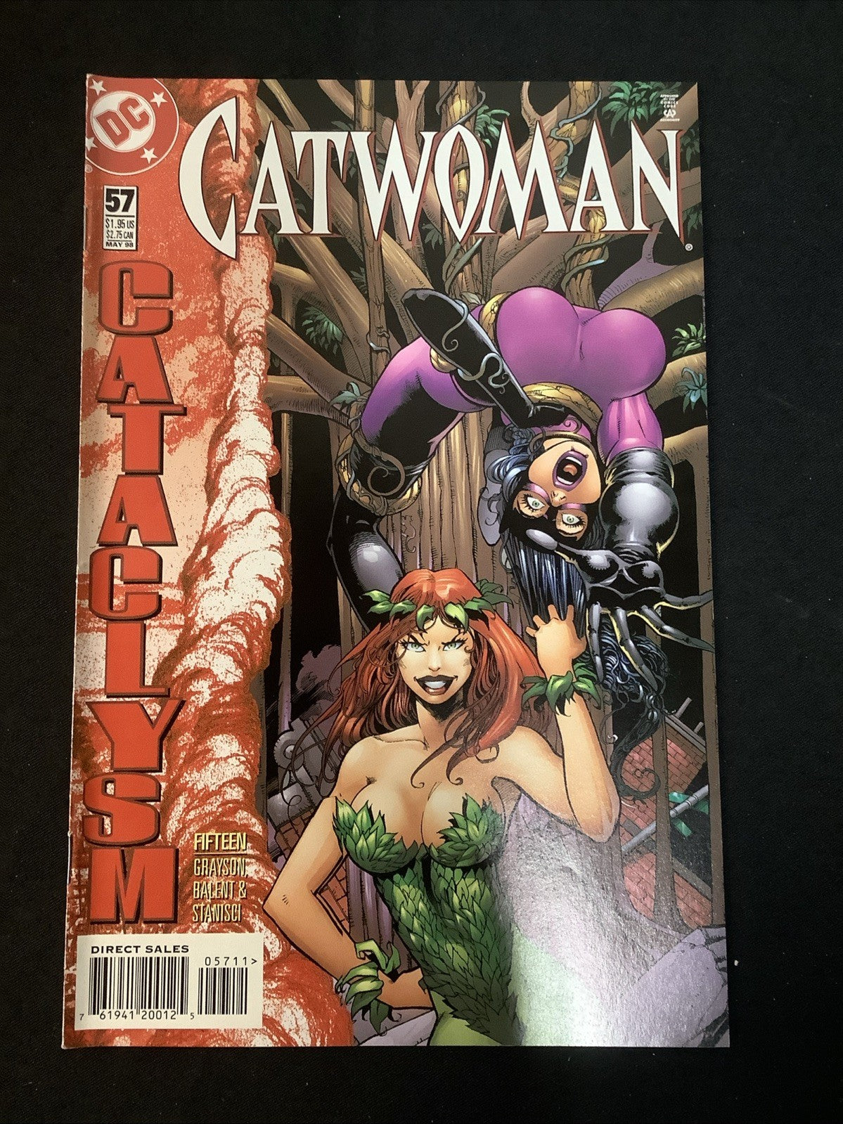 Catwoman #57-60 Comic Lot, DC, Multiple Newsstands, “Only Happy When It Rains”