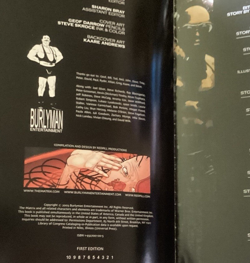 THE MATRIX COMICS TPB Graphic Novel Book #1 by Wachowski 2003 First Edition