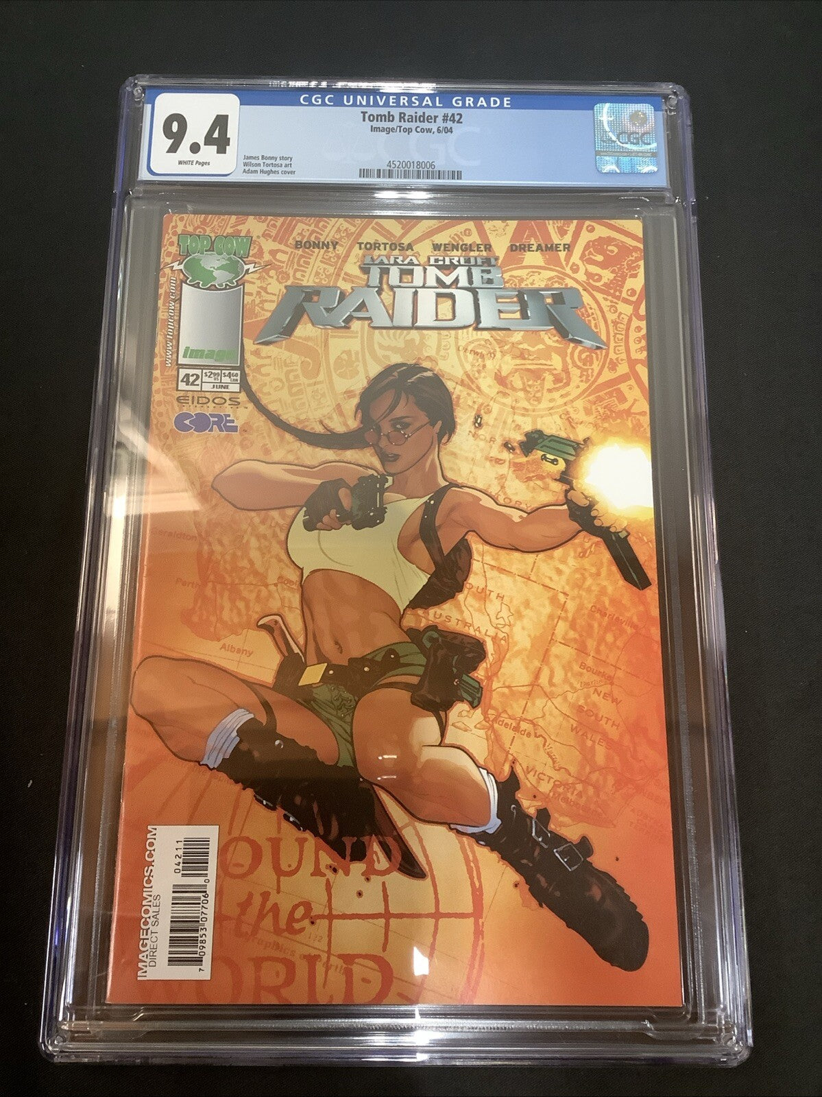 Tomb Raider #42 (2004) CGC Graded 9.4, White Pages, Adam Hughes Cover, Top Cow