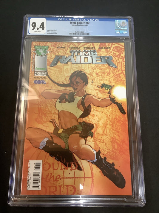 Tomb Raider #42 (2004) CGC Graded 9.4, White Pages, Adam Hughes Cover, Top Cow