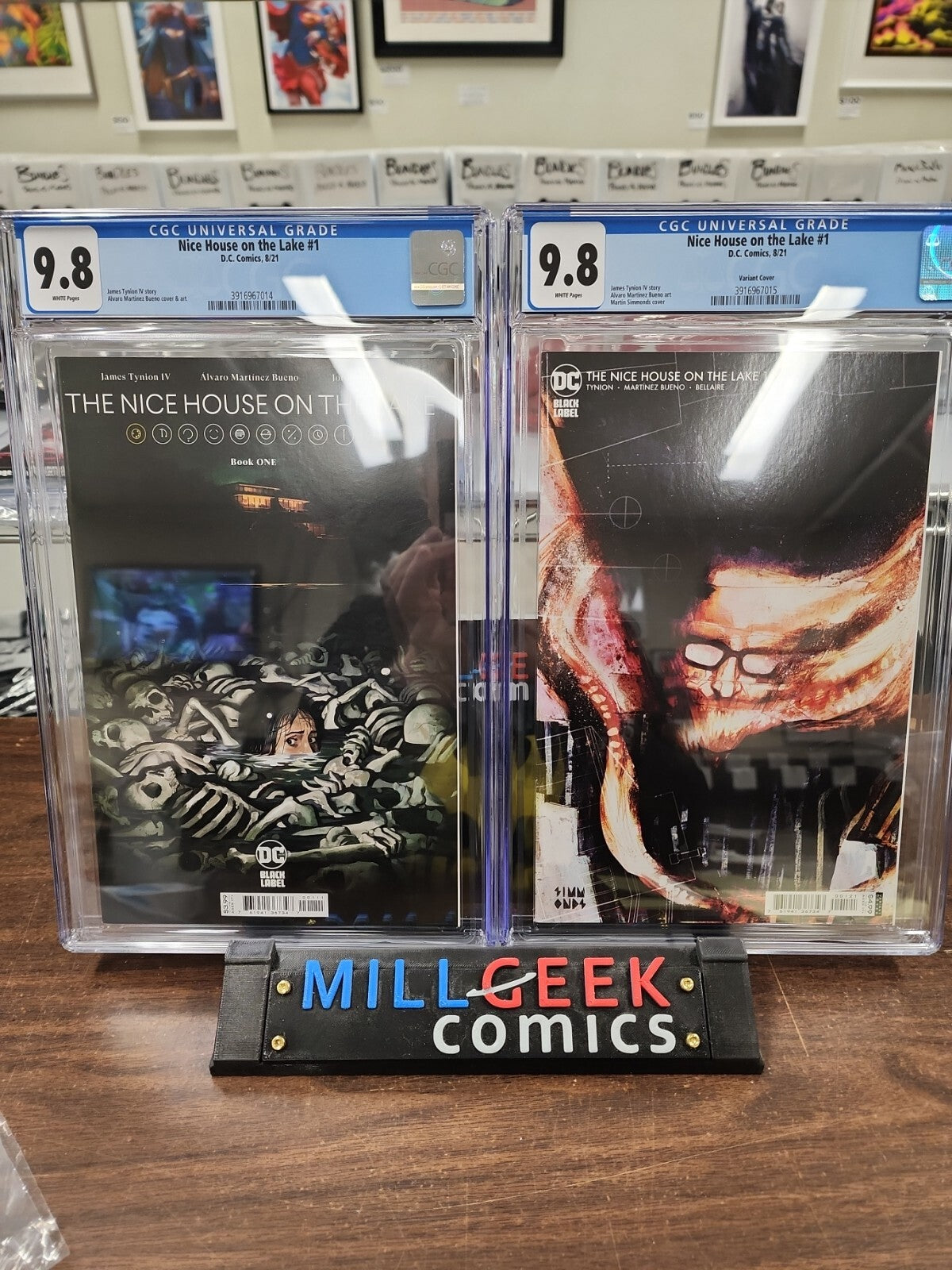 Nice House on the Lake #1 set - BOTH CGC 9.8! Cover A+B - James T 1st print DC