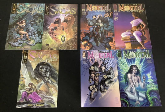 More Than Mortal Comic Bundle: Sagas #1-3, Other worlds #1-4, Liar/Image Comics
