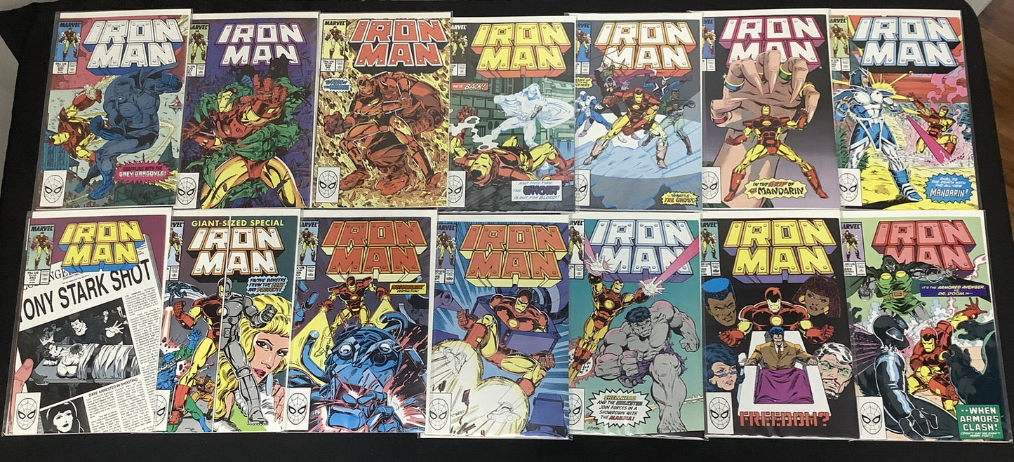 Iron Man #222-249 Comic Lot, Marvel, Michelinie Layton, Armor Wars