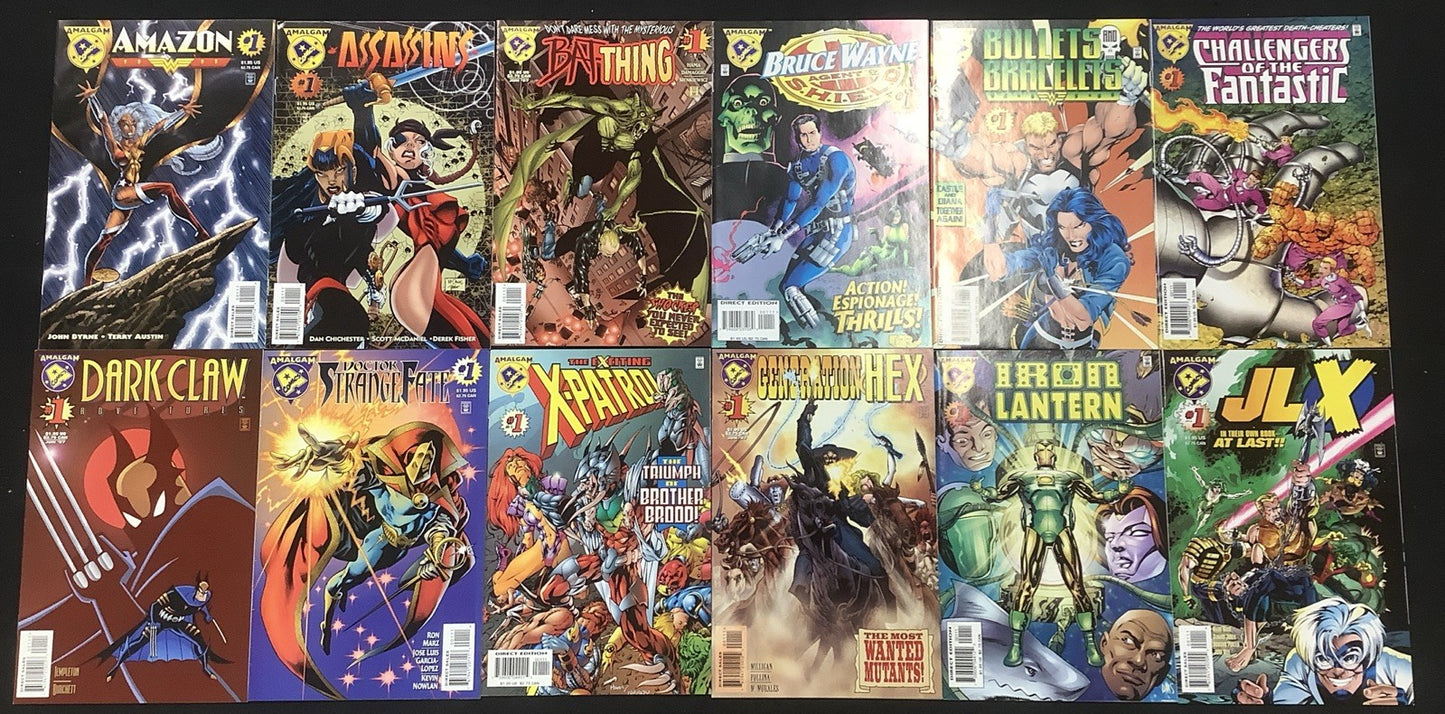 Amalgam Comic Bundle: Complete Amalgam Set, DC vs Marvel #1-4, See Description