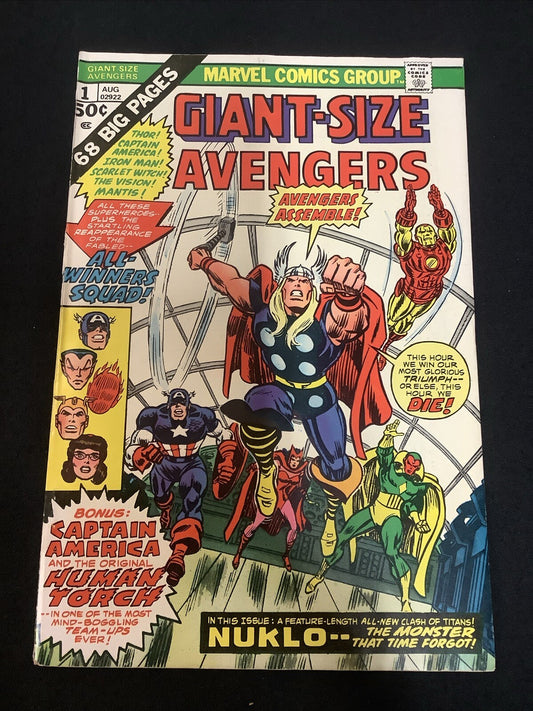 Giant-Size The Avengers #1 (1974) F (6.0) Roy Thomas/Rich Buckler