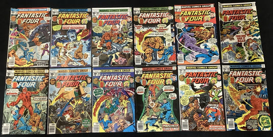 Fantastic Four #178-189 Comic Lot, Marvel Comics, 1st Nicholas Scratch + Salem 7
