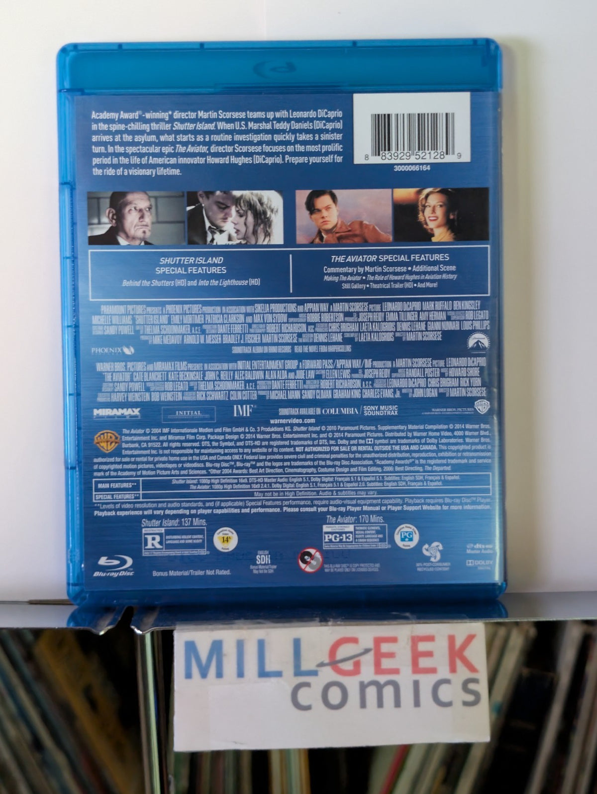 Shutter Island / The Aviator, Leonardo DiCaprio (Blu Ray) -JD