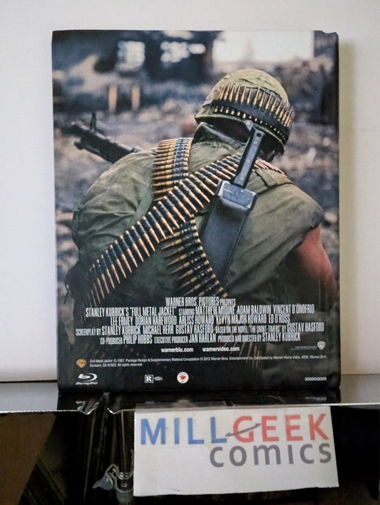Full Metal Jacket, Stanley Kubrick, With Booklet (Blu-Ray) Like New -JD