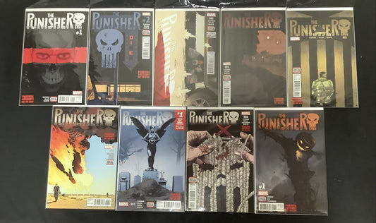 Punisher #1-8 + Annual #1 Comic Lot, Marvel Now! Becky Cloonan/Steve Dillon
