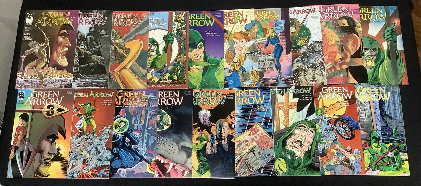 Green Arrow (vol.2) #1-35 + Annual #1-3 Comic Lot, DC Comics, Mike Grell