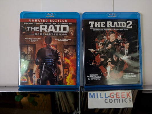The Raid: Redemption & The Raid 2 (Blu-ray 2 Movie Set) Like New -JD