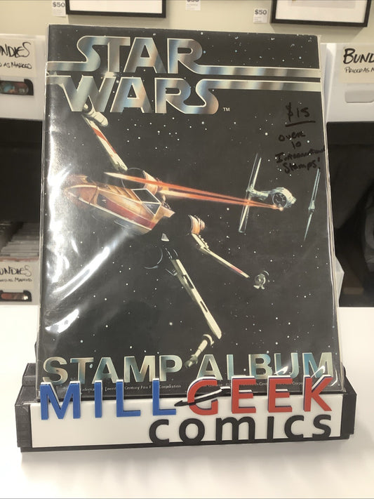 1977 Star Wars Stamp Album, Movie Stickers, Space themed Stamps, Vader C3PO R2D2