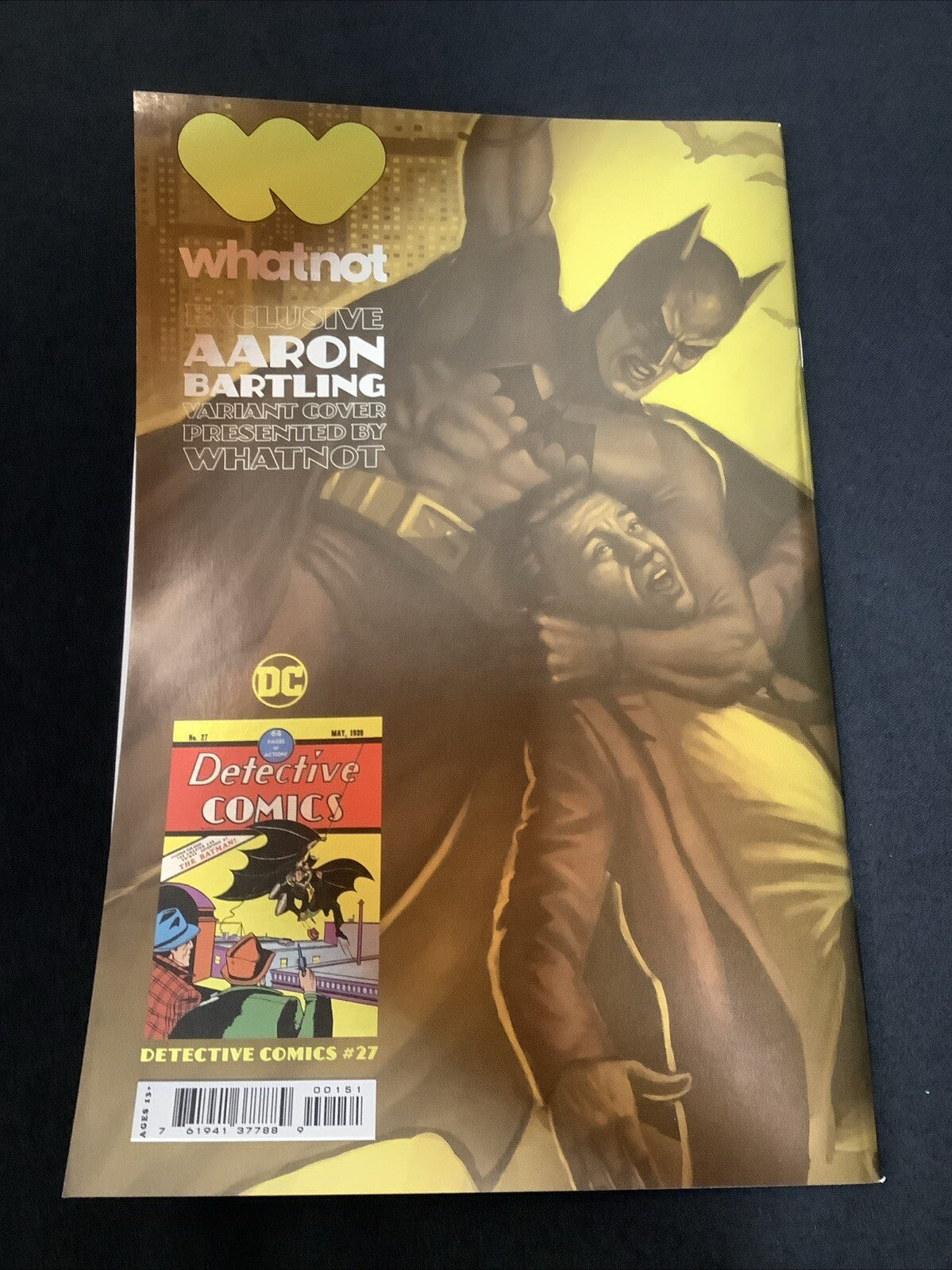 Detective Comics #27, Whatnot, Aaron Battling, NYCC, Traded Facsimile Variant
