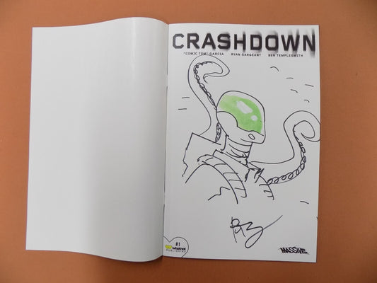 Crashdown #1 Templesmith 1:10 Variant Sketched & Signed