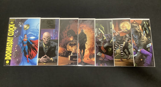 Doomsday Clock Variant Comic Lot #1-7, DC Comics 2018, Geoff Johns Gary Frank