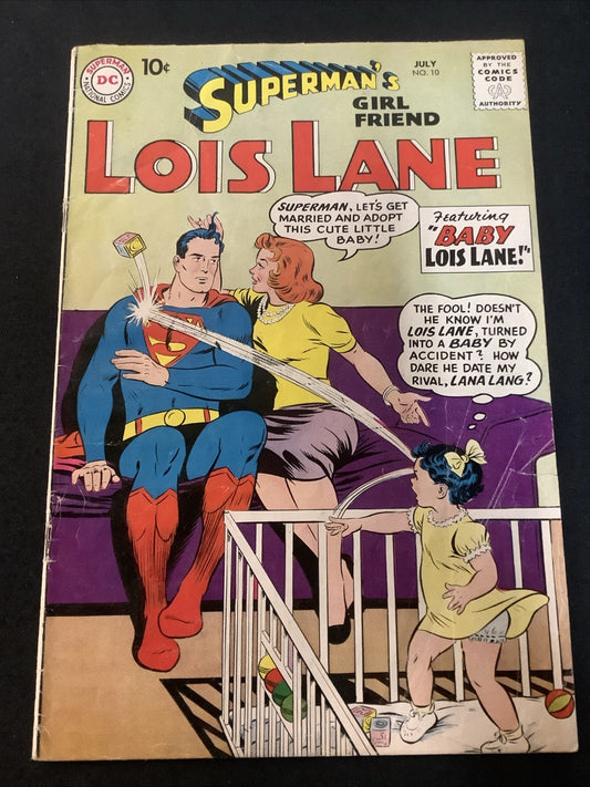 Superman's Girl Friend, Lois Lane #10 (DC Comics July 1959) VG- (3.5) See Photos