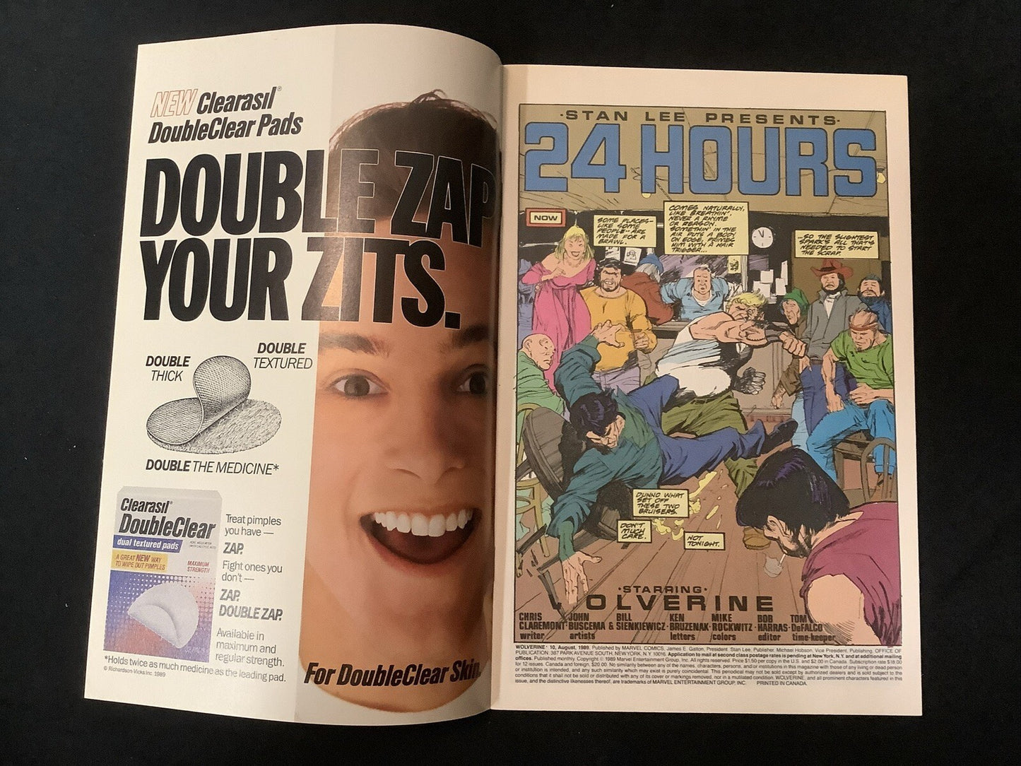 Wolverine #10 (1989) NM- (9.2) Chris Claremont, 1st Wolverine Vs. Sabretooth