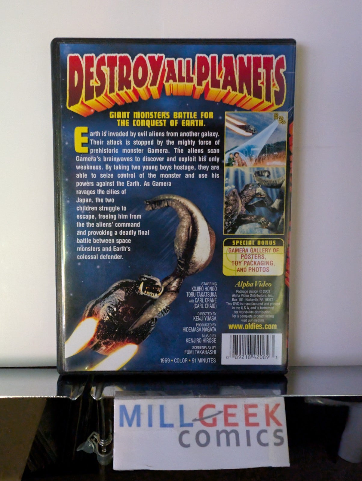 Destroy All Planets / Rodan / War of the Gagantuas, 3 Movie Set (DVD) -JD