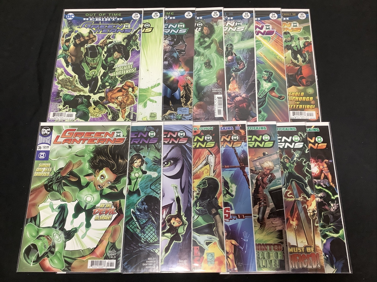 Green Lanterns #29-43 comic lot (DC Rebirth 2016) Simon Baz, Jessica Cruz