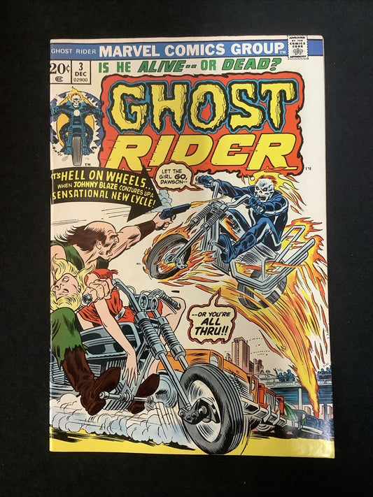 Ghost Rider #3 (Marvel Comics December 1973) VF (8.0) Gary Freidrich/Jim Mooney