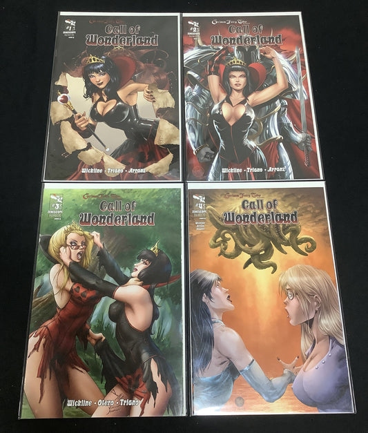 Grimm Fairy Tales Call of Wonderland #1-4 Complete Comic Set, Black Mask Studios