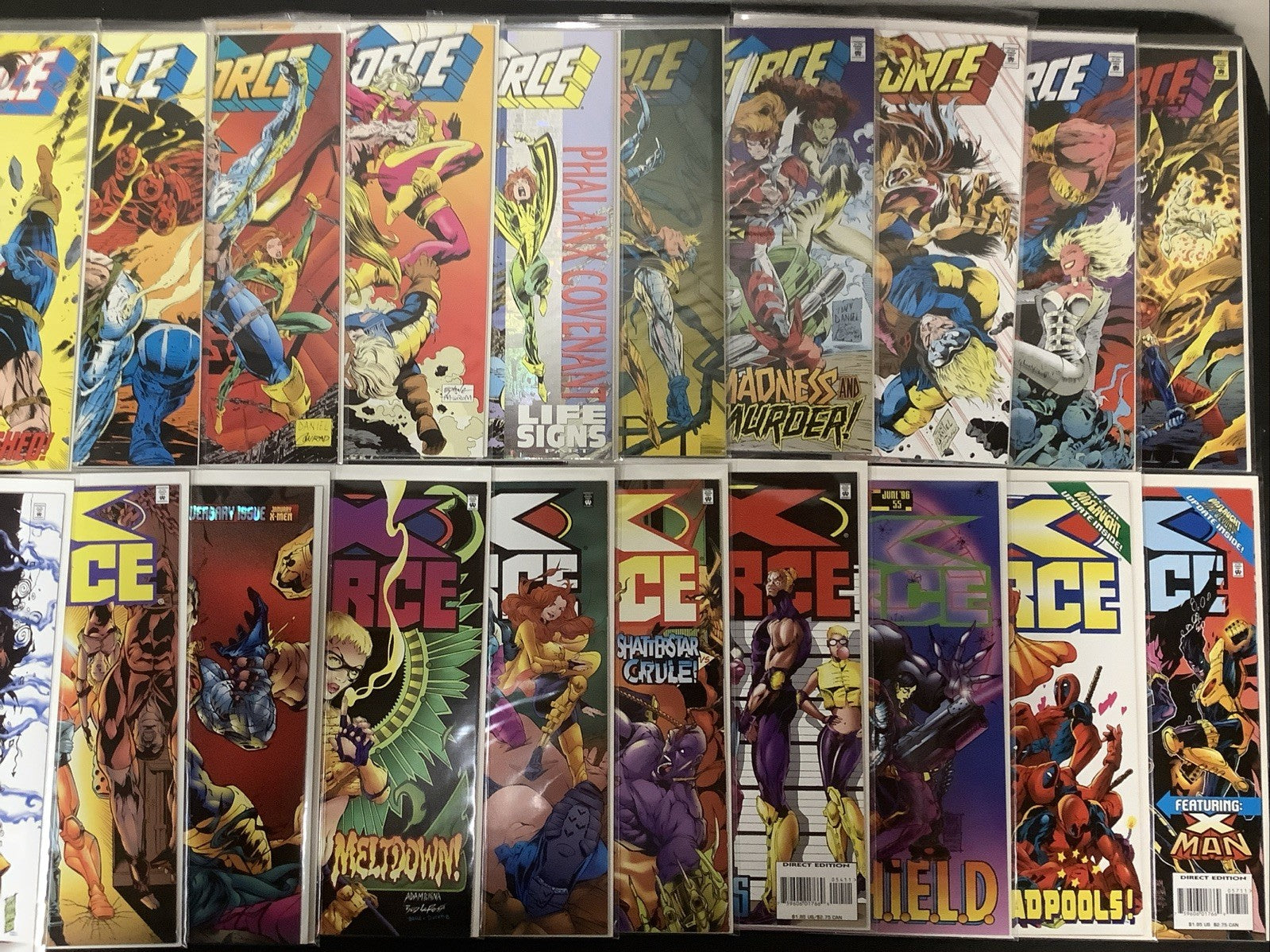 X-Force Comic Lot: See Description And Photos For Details, 84 Comics Total