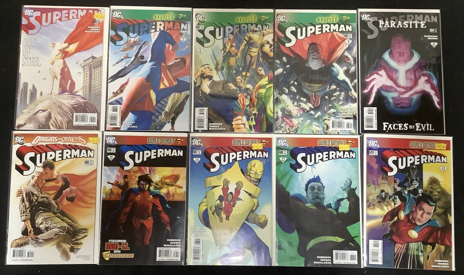 Superman #650-699 (Missing #697) + Annual #13 Comic Lot, Krypto Vs Atlas, DS