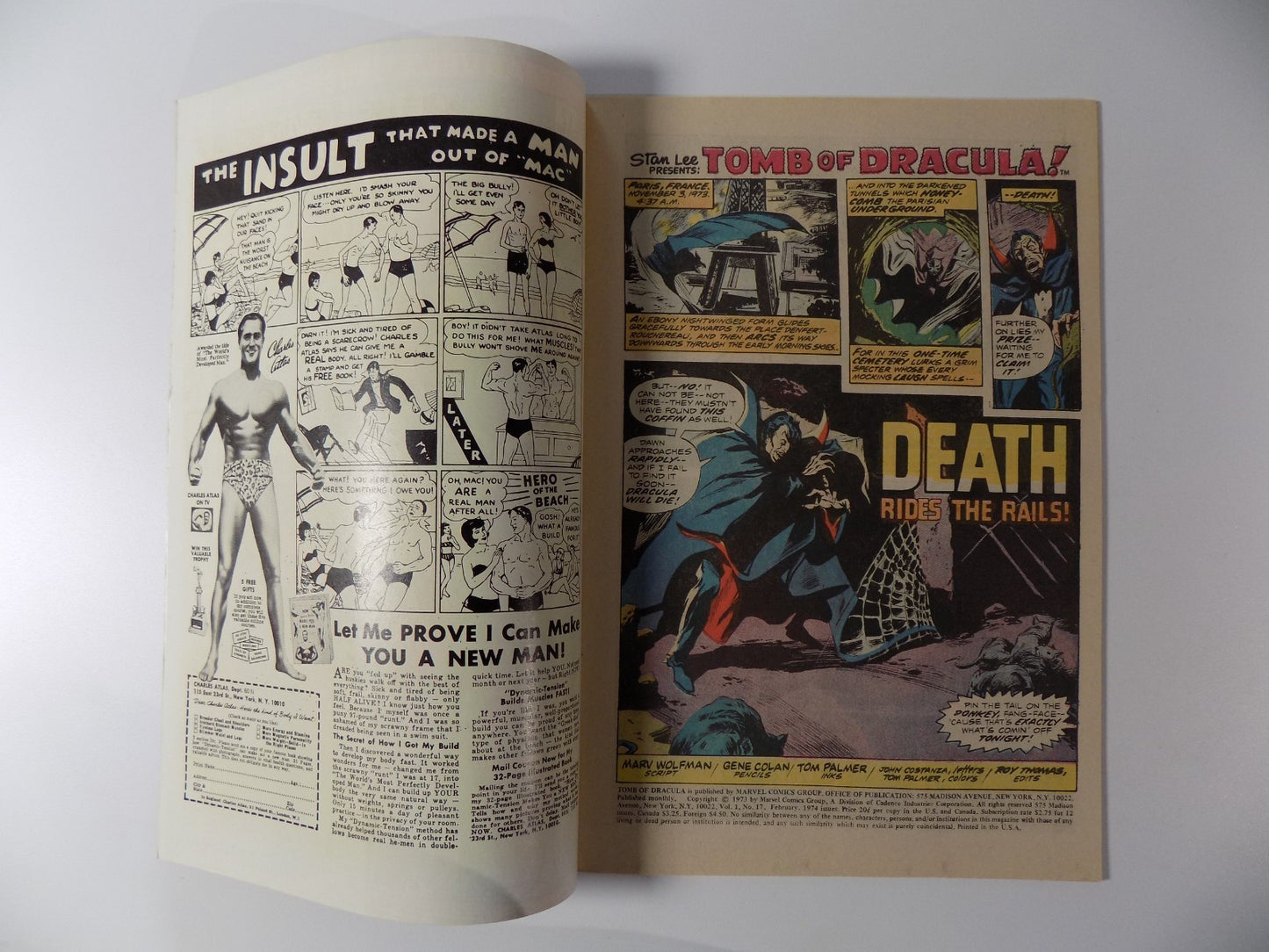 Tomb of Dracula #17 Marvel Comic Very Fine- February 1974