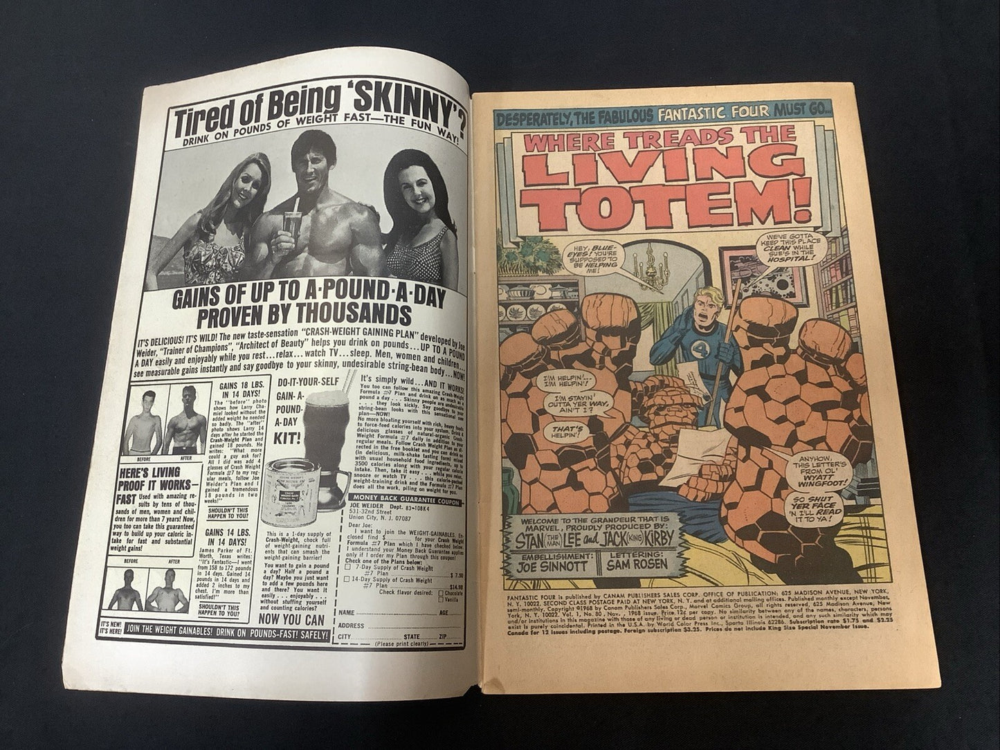 Fantastic Four #80 (Marvel Comics November 1968) F (6.0) Stan Lee/Jack Kirby