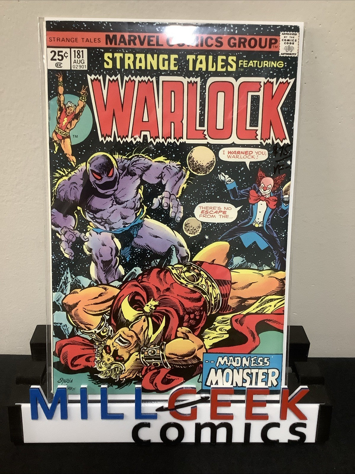 Strange Tales #181 (Marvel Comics August 1975) VF- (7.5) Jim Starlin/Al Milgrom