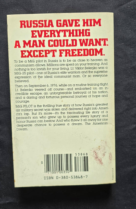 MIG Pilot: The Final Escape of Lt. Belenko by John Barron (1981, PC) JD