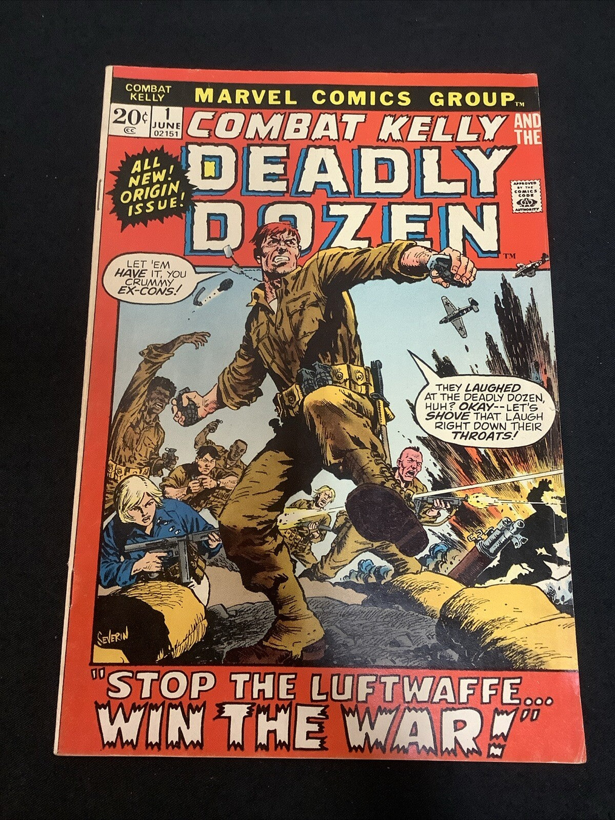 Combat Kelly #1 (1972) VF- (7.5) “Stop The Luftwaffe…Win The War”