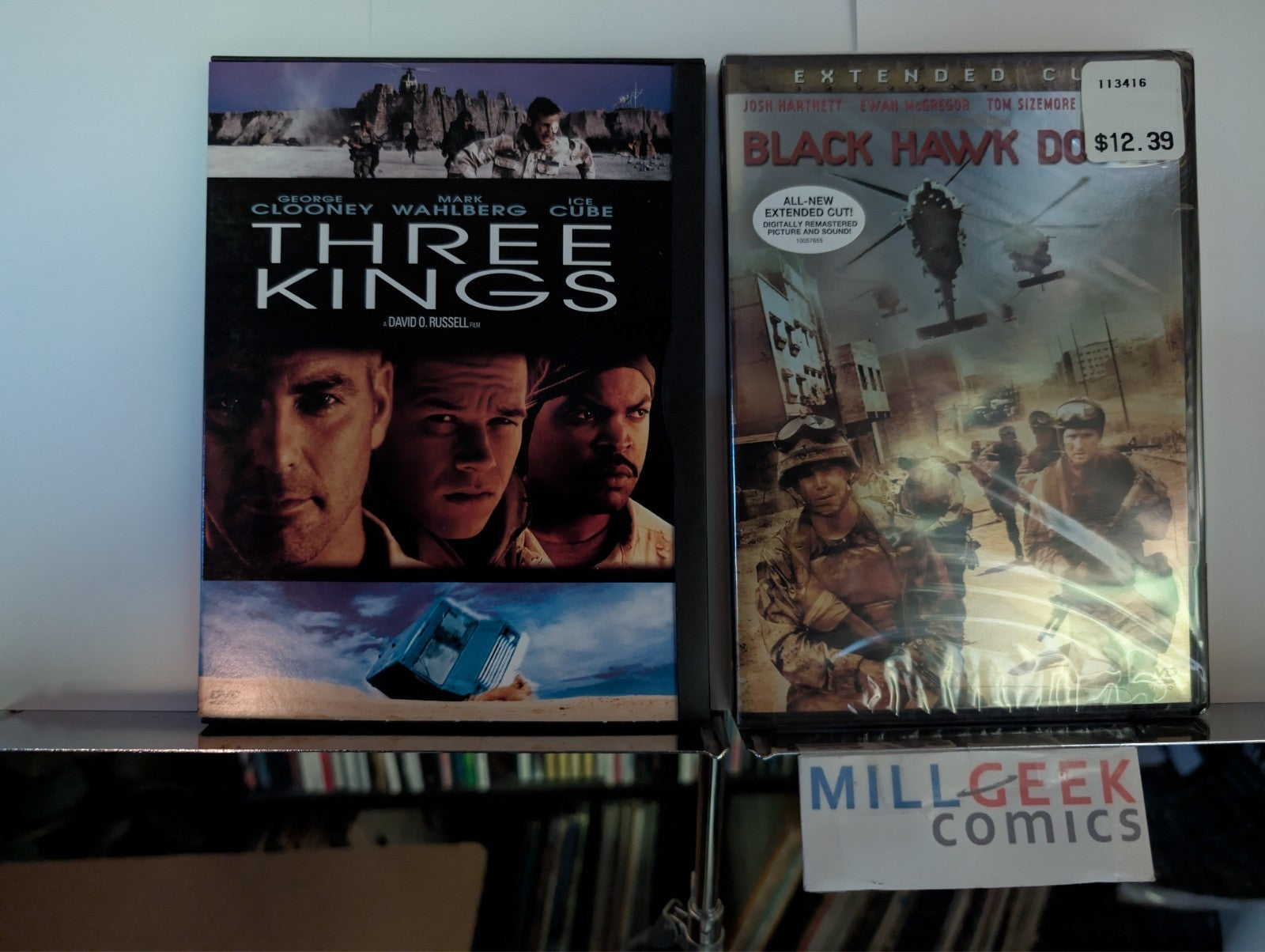 Three Kings / Black Hawk Down, 2 Movie Set (DVD) Like New -JD