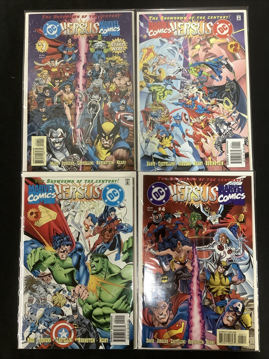 DC Versus Marvel #1-4 Complete Comic Event, Ron Marz/Dan Jurgens, 1996