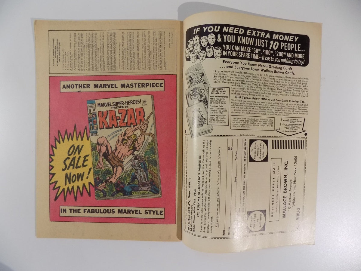 Thor #162 Marvel Comic March 1969 Fine/Very Fine
