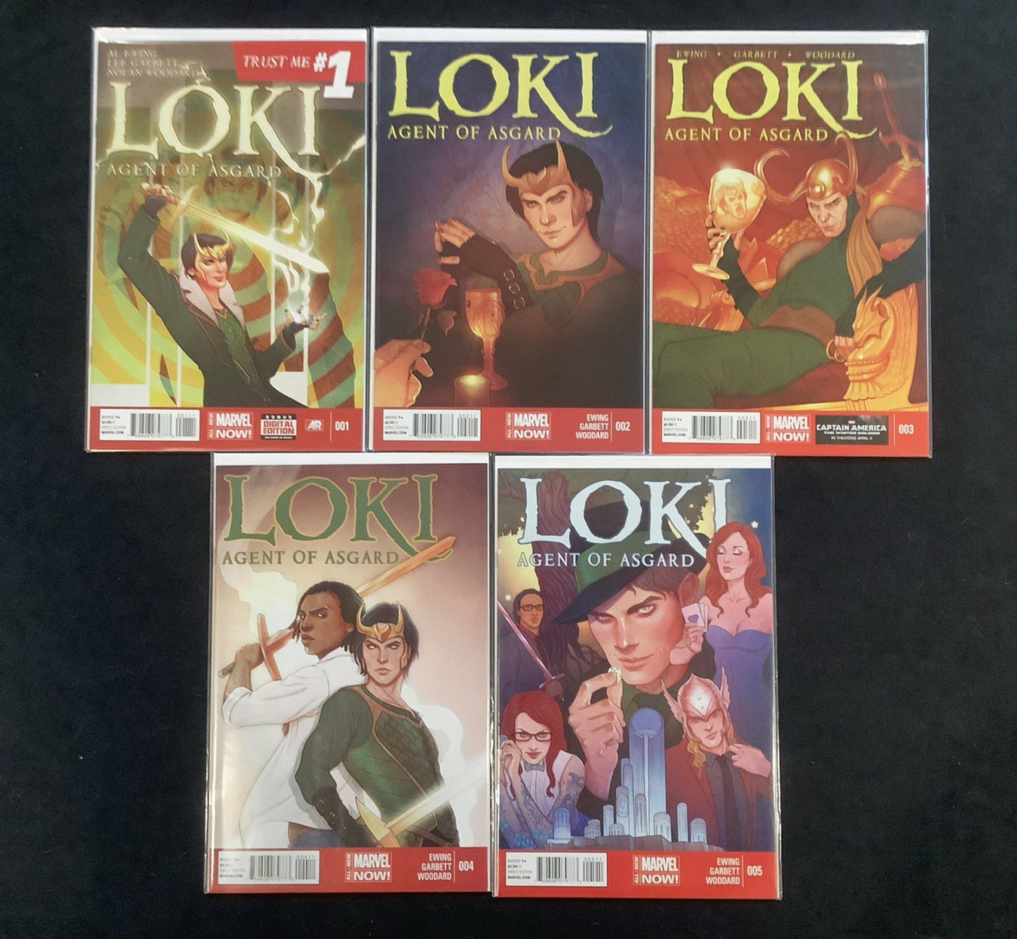 Loki Agent of Asgard #1-5 Comic Lot, Marvel Comics, Al Ewing, 1st Verity Willis