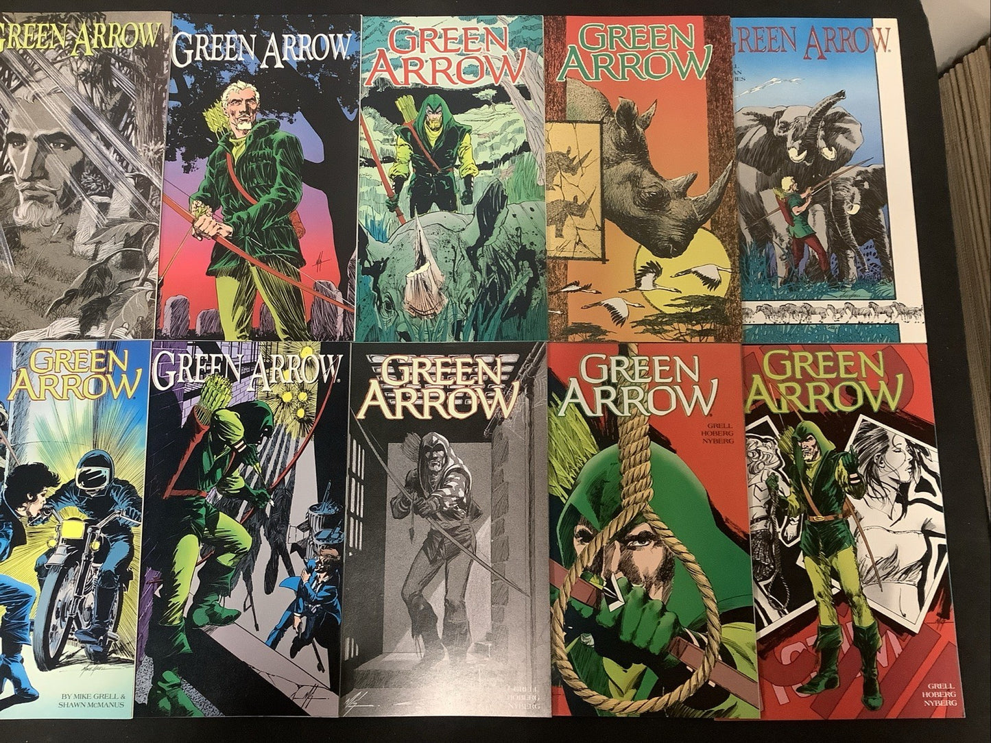Green Arrow #41-56 Comic Lot, DC Comics, Mike Grell, Double-size Issue 50