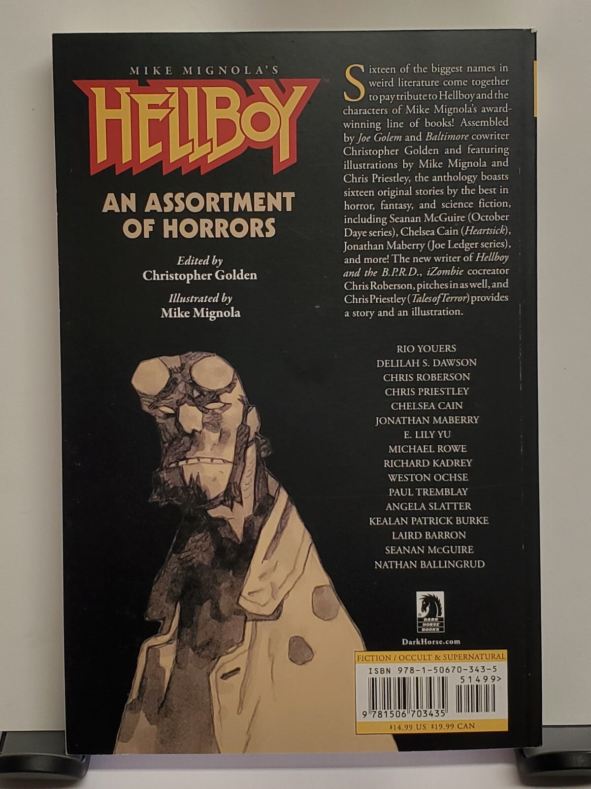 Hellboy: An Assortment of Horrors Illustrated Prose Anthology Dark Horse Books