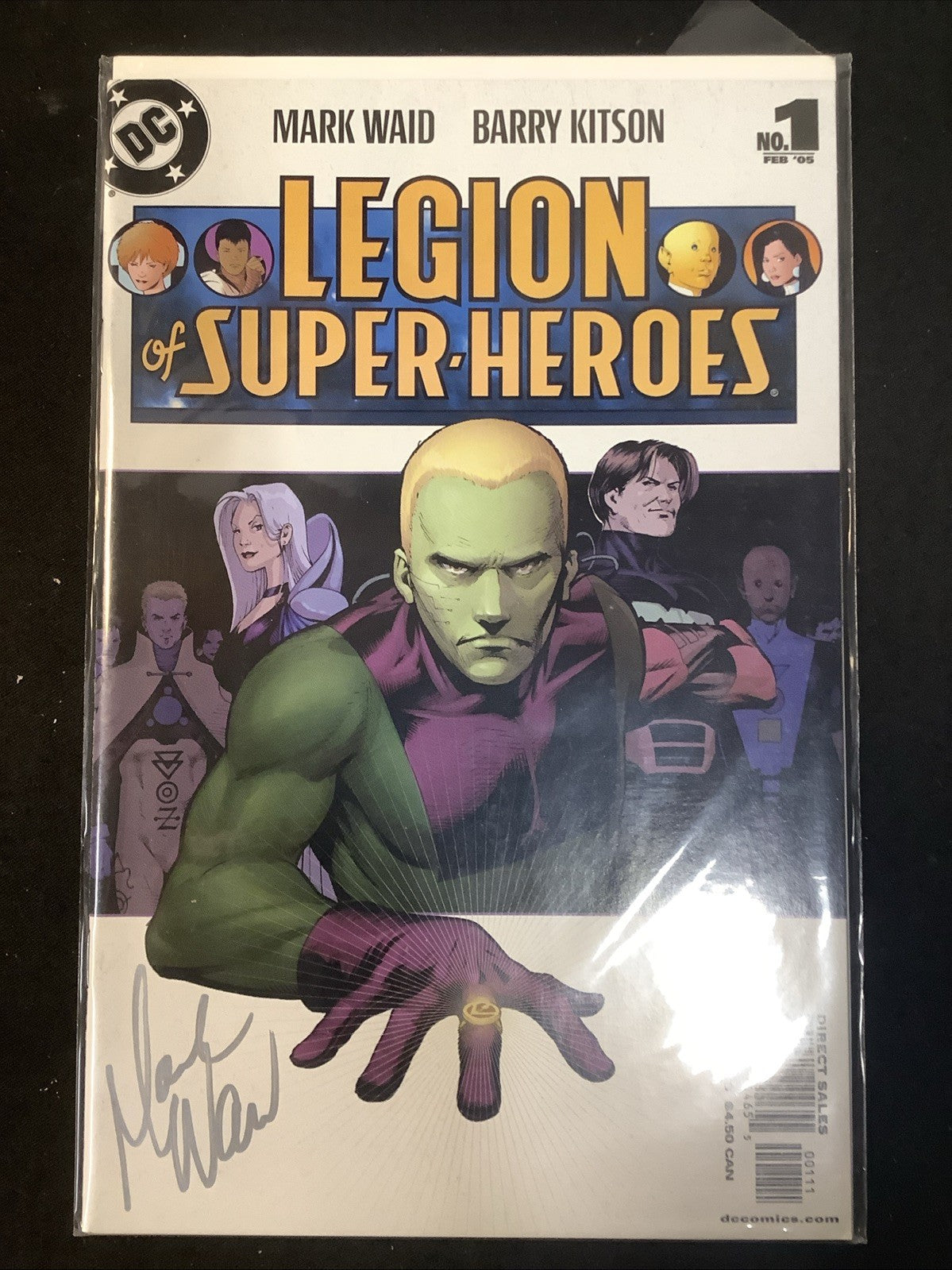 LEGION OF SUPER-HEROES #1-24 Comic Lot, DC Comics, #1  Signed Mark Waid