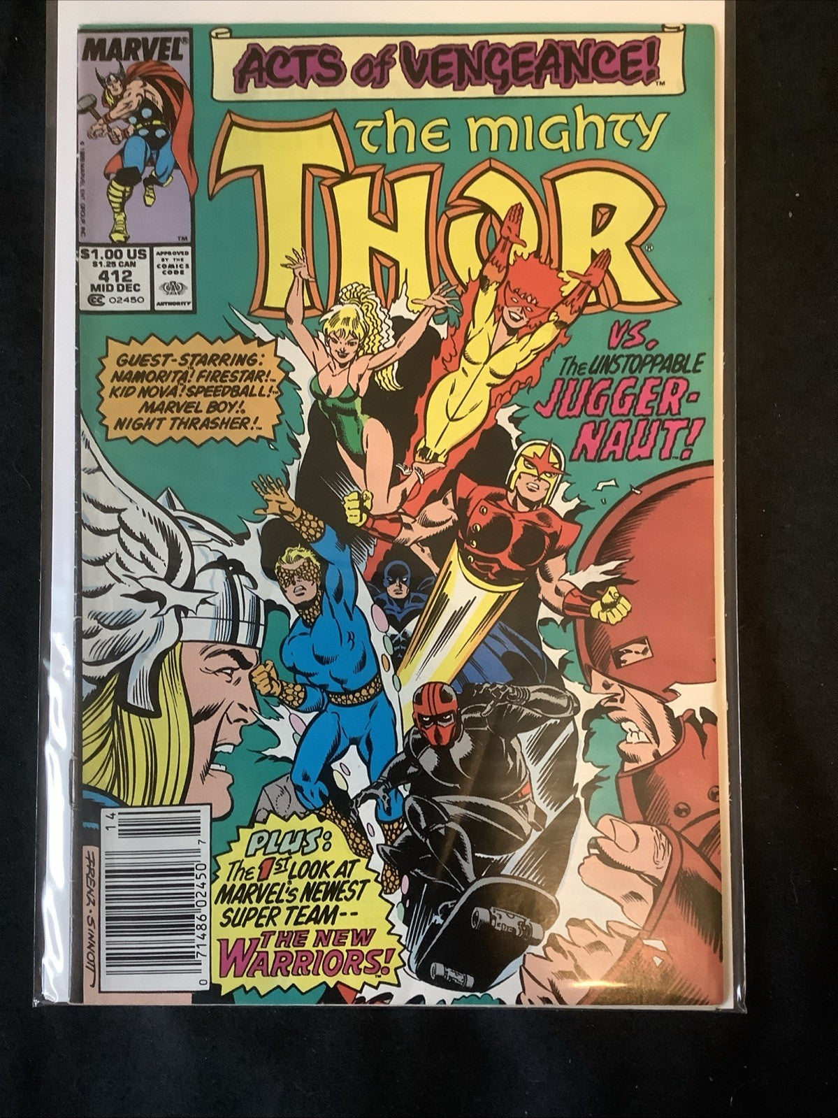 Thor #402-416 Comic Lot, Marvel Comics, 1st App Night Thrasher & New Warriors