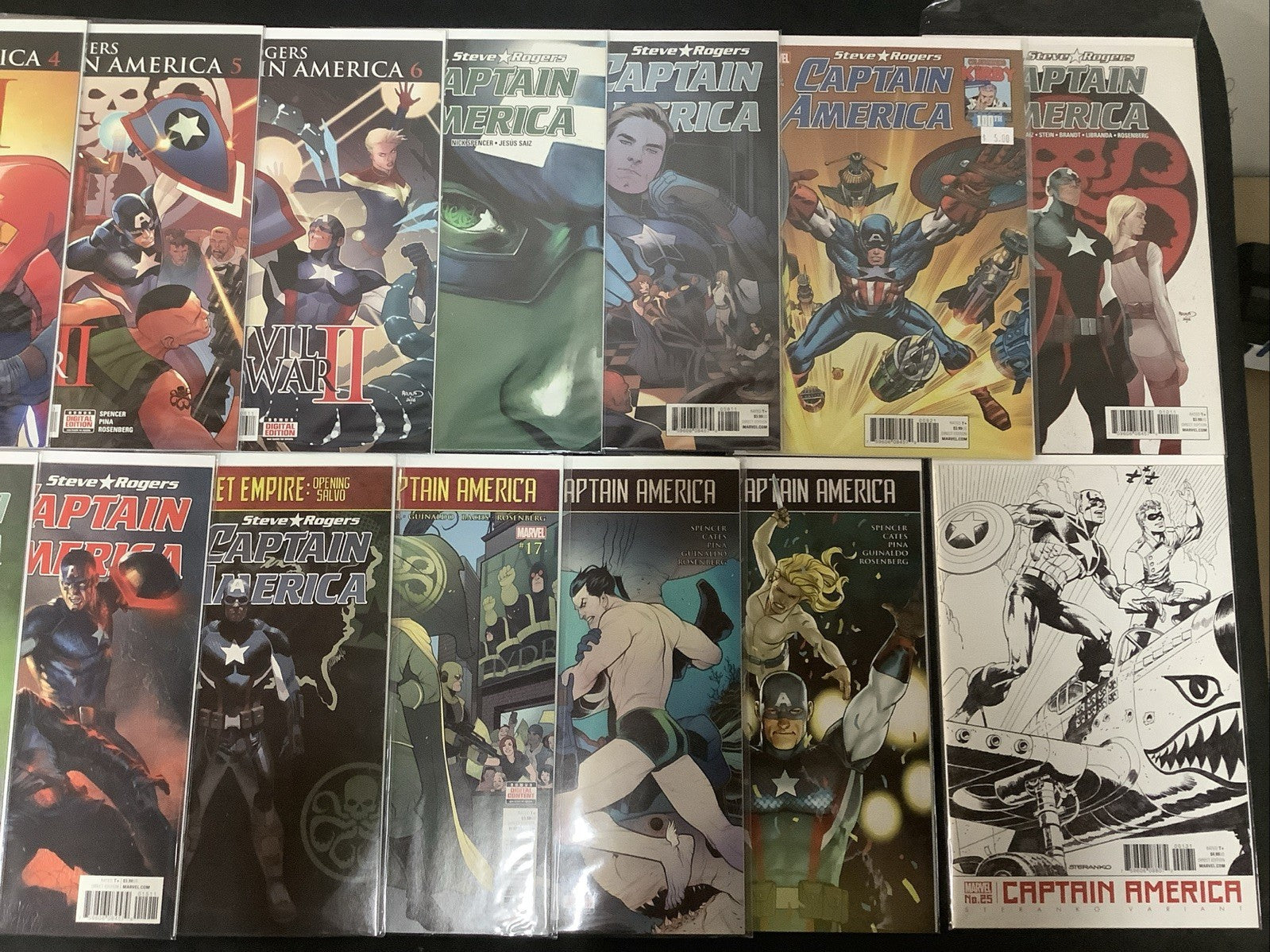 Captain America: Steve Rogers #1-19 Complete Series, Hip Hop & Jack Kirby Cover