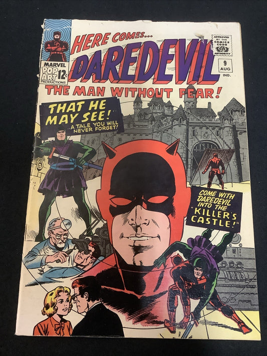 Daredevil #9 (Marvel Comics August 1965) VG- (3.5) See Photo For Grader Notes