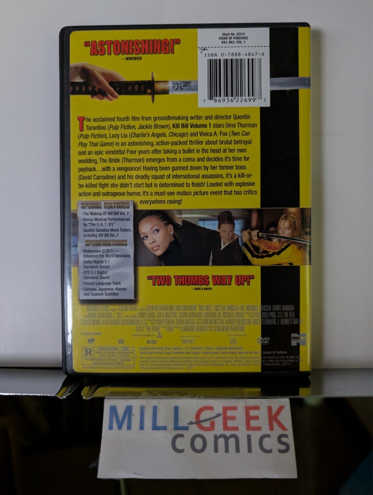 Kill Bill Volume 1 & 2, 2 Movie Set (DVD) Like New -JD