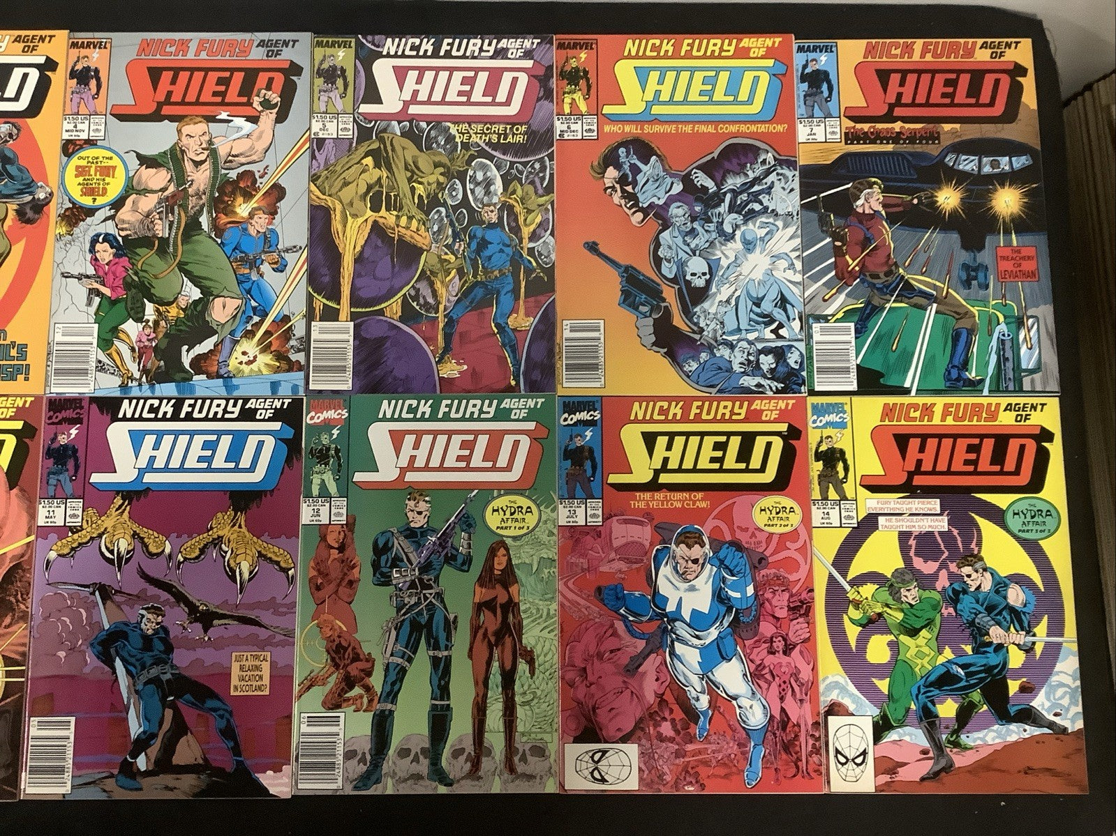 Nick Fury, Agent of S.H.I.E.L.D. #1-14 Comic Lot, Marvel Comics, Harris/Hall